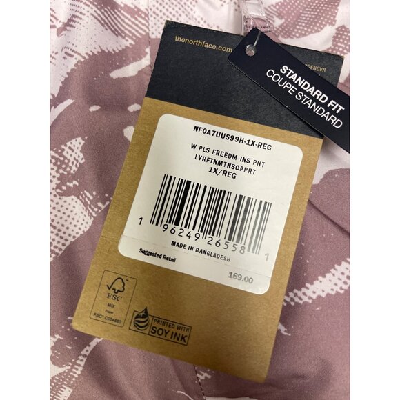 The North Face Women's Freedom Insulated Ski Snow Pants Ginger Dye 1X NEW NWT - Picture 9 of 11